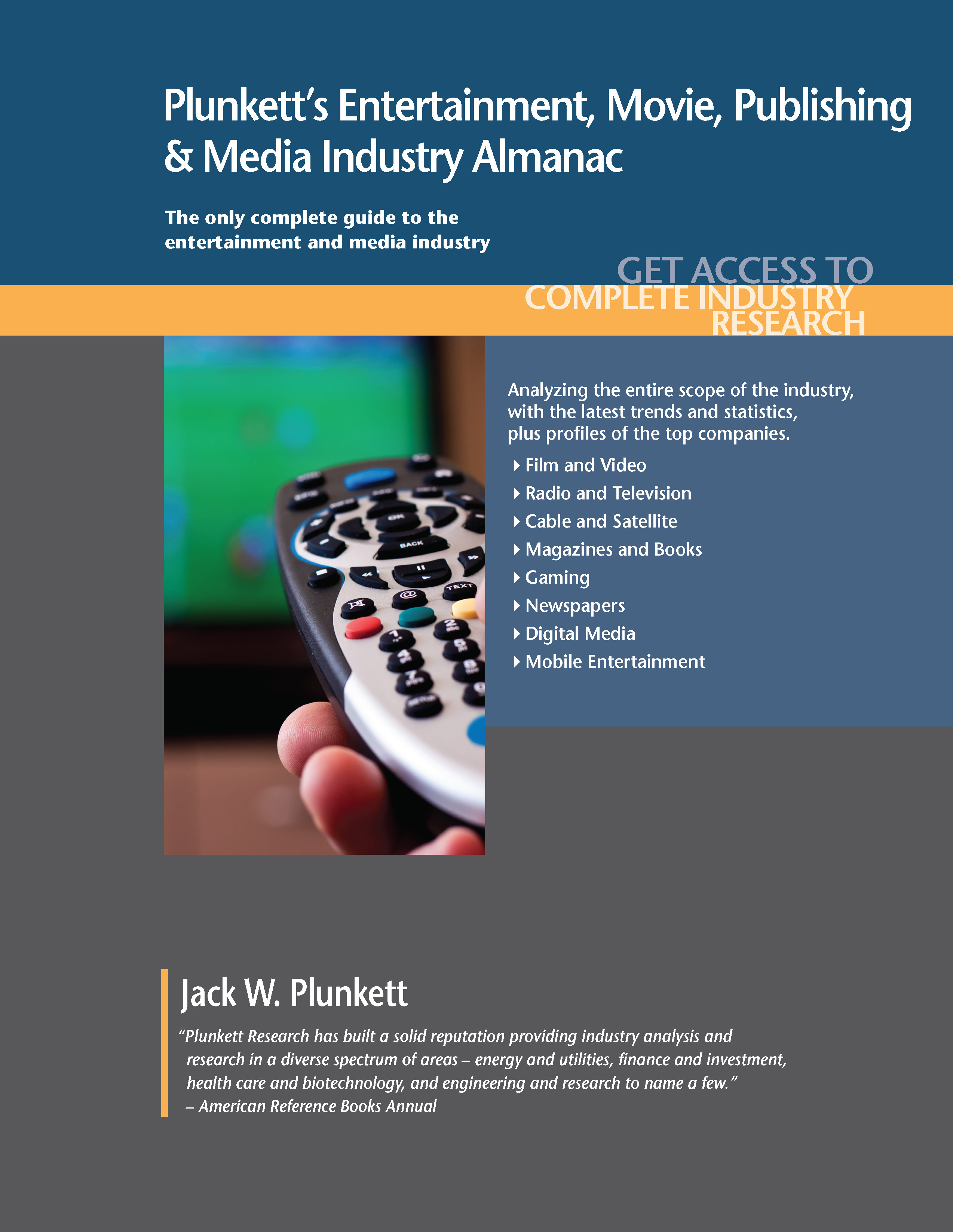 Entertainment, Movie, Publishing & Broadcasting Industry  Market Research